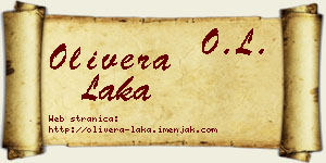 Olivera Laka vizit kartica